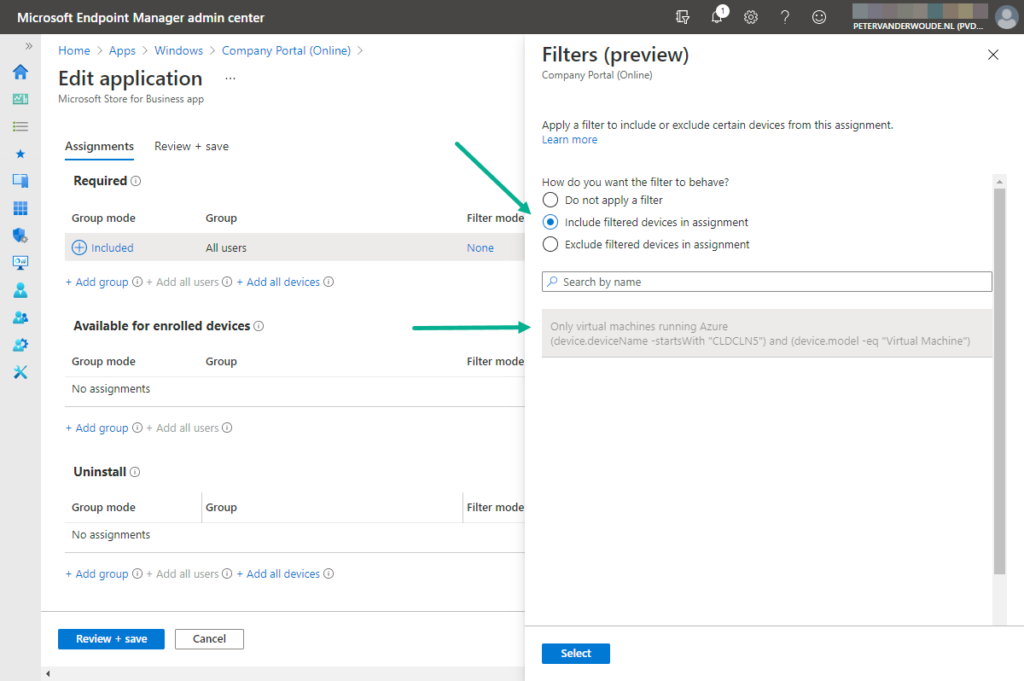 intune assignment user vs device